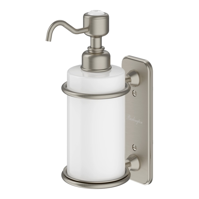 Burlington Brushed Nickel Single Soap Dispenser